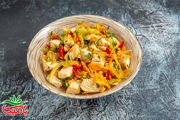 آموزش سالاد تابستانی با مرغ